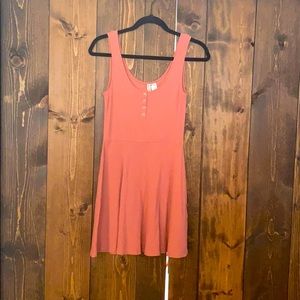 Pink cotton summer dress